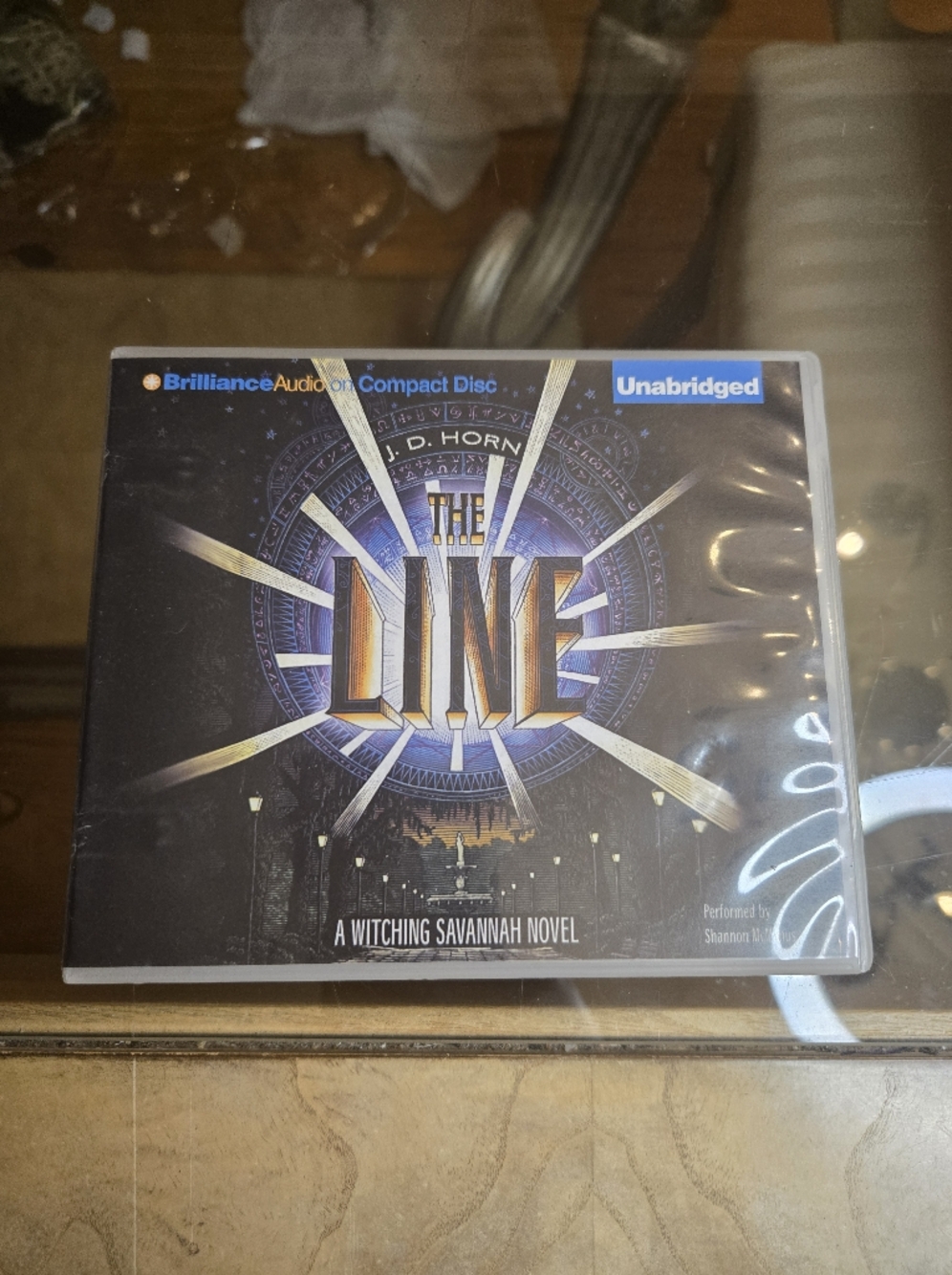 Brilliance Audio The Line Audiobook CD — Black & Blue Cover
